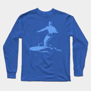 Retro Surfer Dude (Solid Graphic Version) Long Sleeve T-Shirt